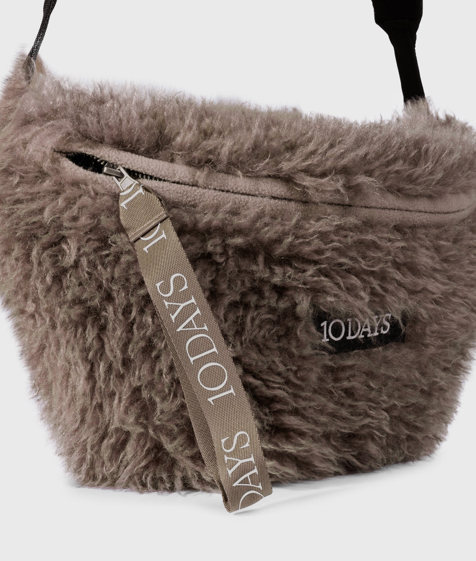 hairy cross body bag | moonrock