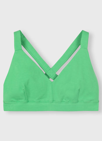 sporty bra uni | apple green