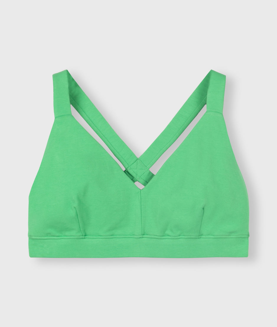 sporty bra uni | apple green