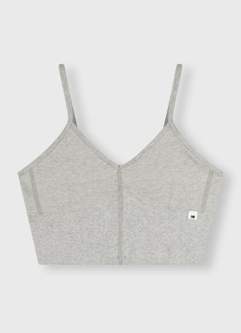 soft stretch bralette | light grey melee