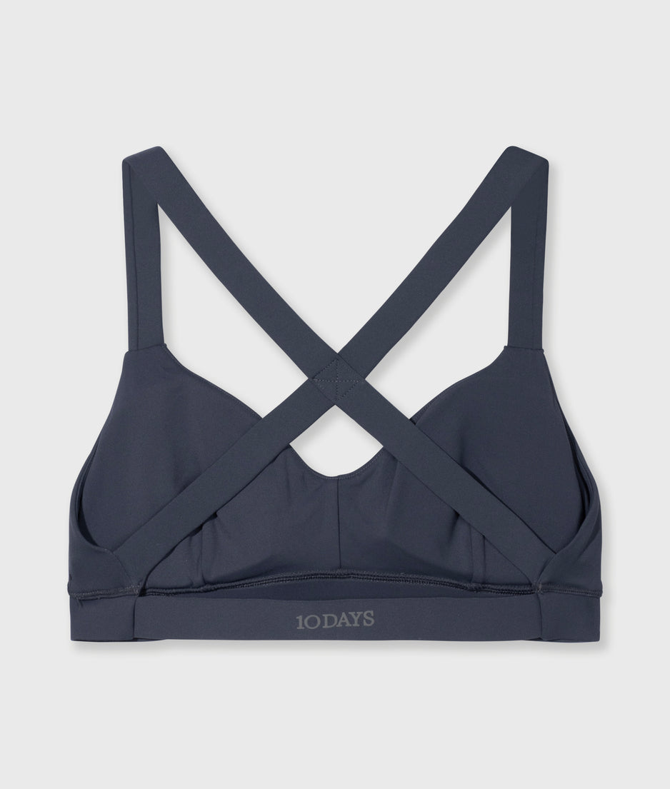sporty bh | steel blue