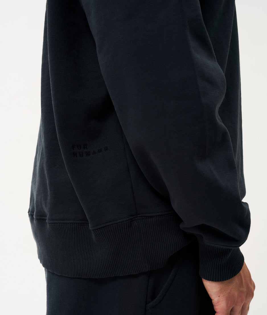 Ace zip sweater | dark blue