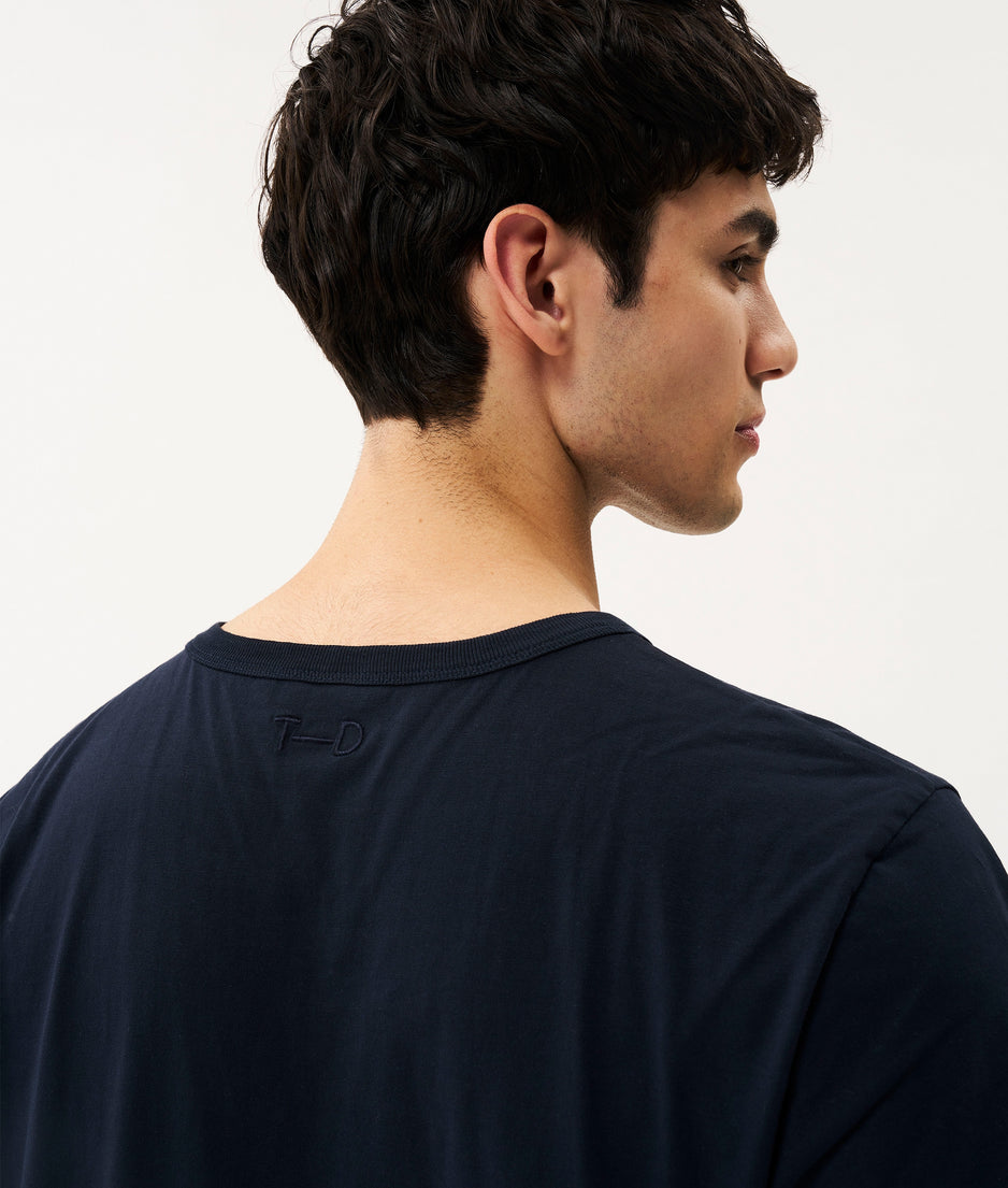 Vince cotton tee | dark blue