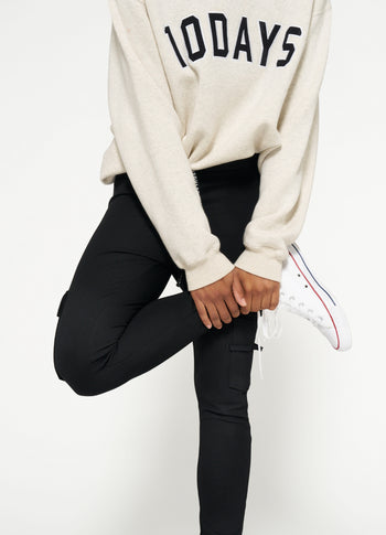 THE STATEMENT SWEATER | soft white melee