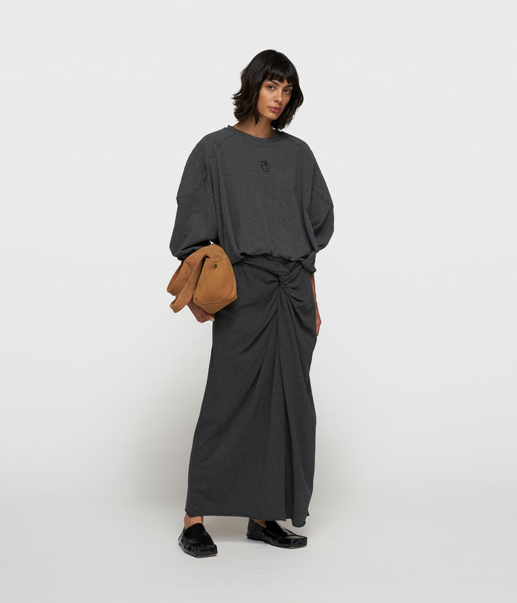 maxi drape skirt | antra melee