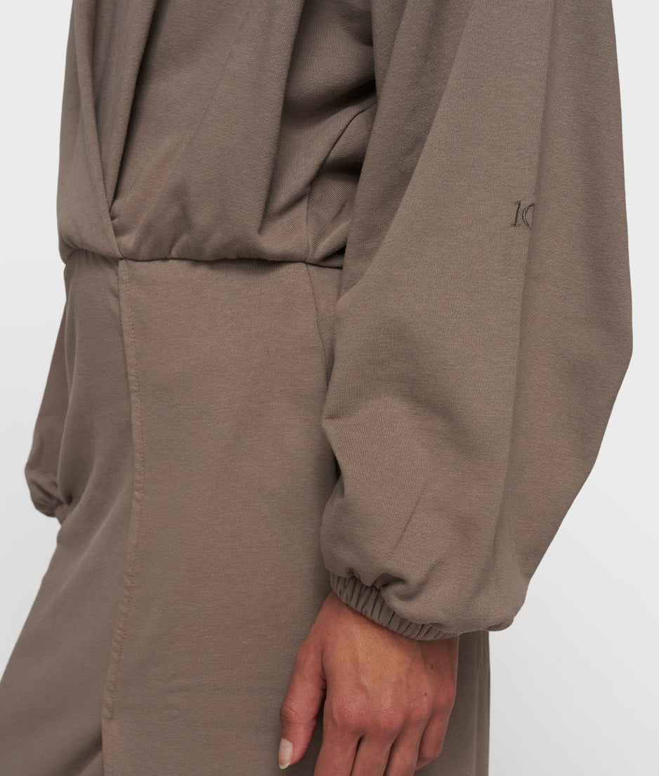 maxi gathering dress | moonrock