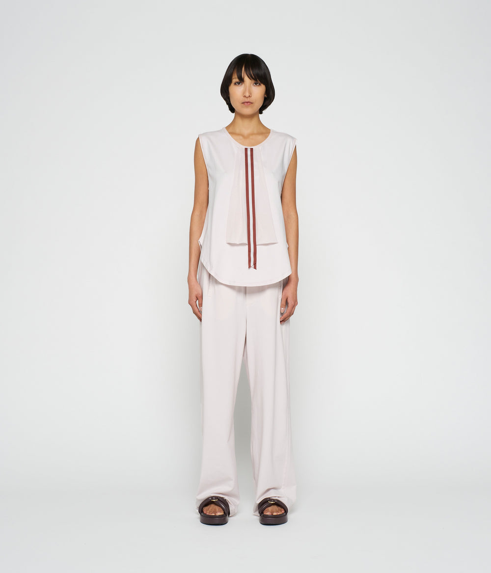 bow top jersey | pale lilac