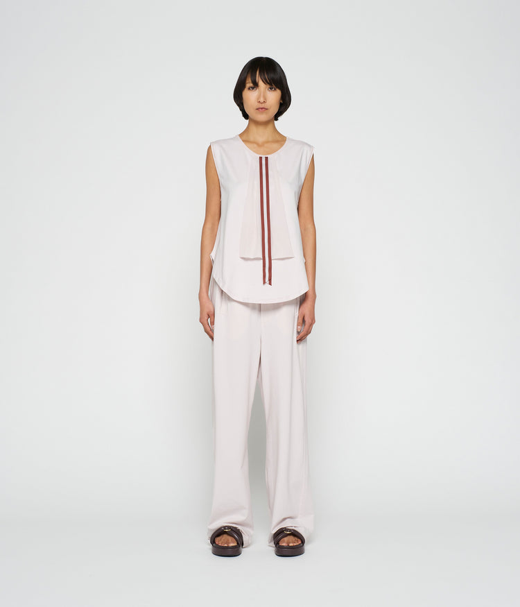 bow top jersey | pale lilac