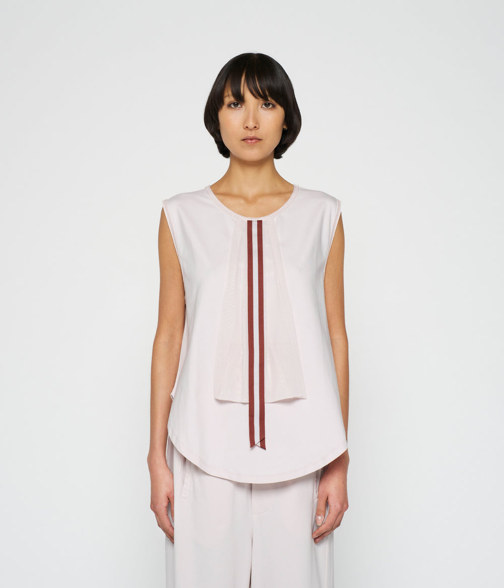 bow top jersey | pale lilac