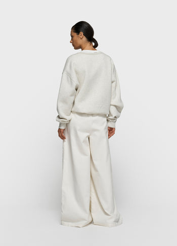 statement sweater | soft white melee