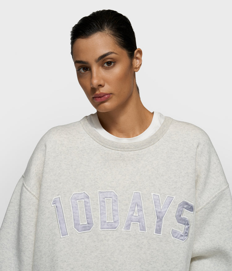 statement sweater | soft white melee