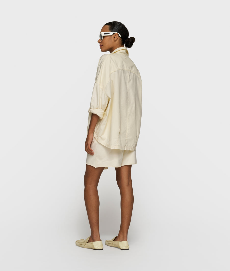 oversized shirt | soft vanilla