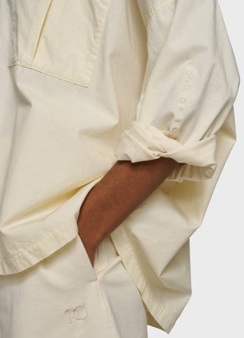 oversized shirt | soft vanilla