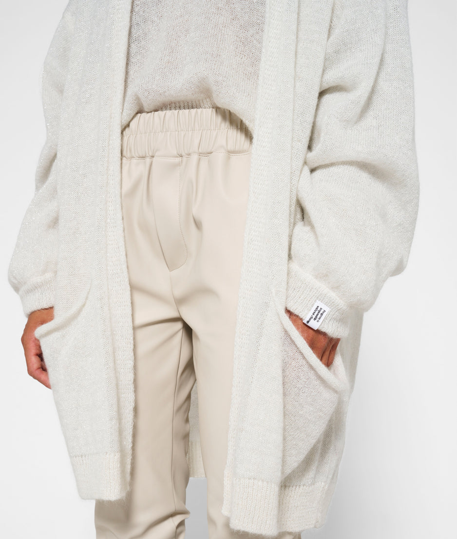 cardigan knit sparkle | ecru