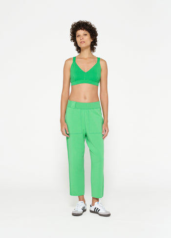 sporty bra uni | apple green