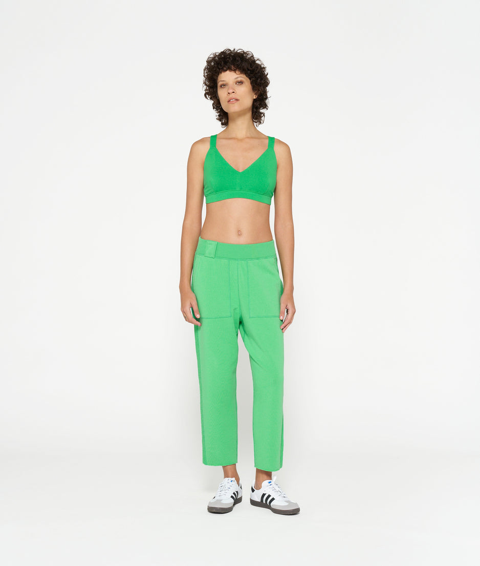 sporty bra uni | apple green