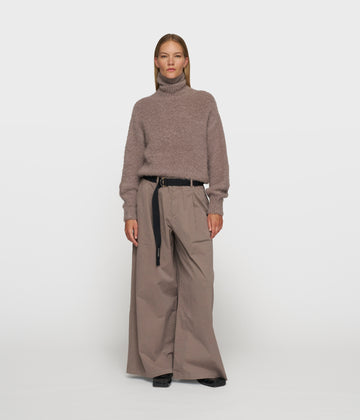wide pants twill | moonrock