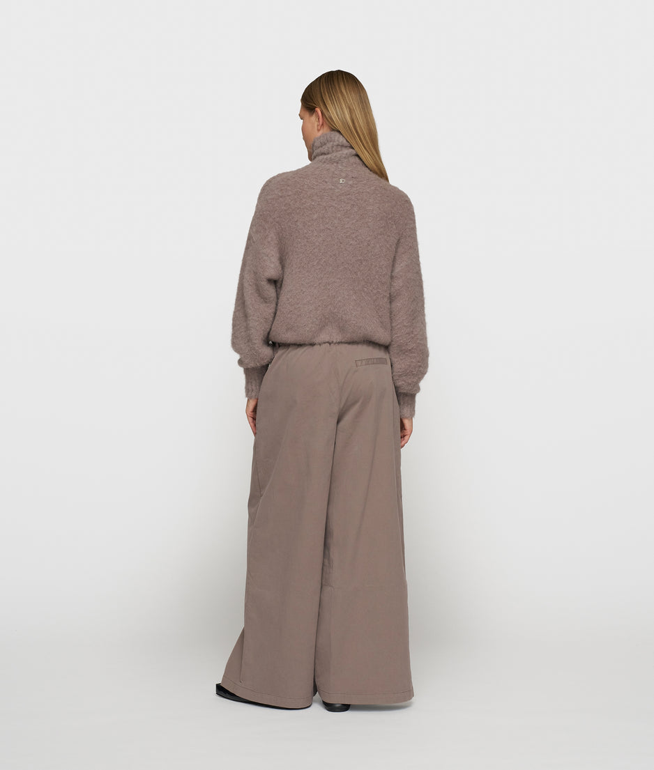 wide pants twill | moonrock