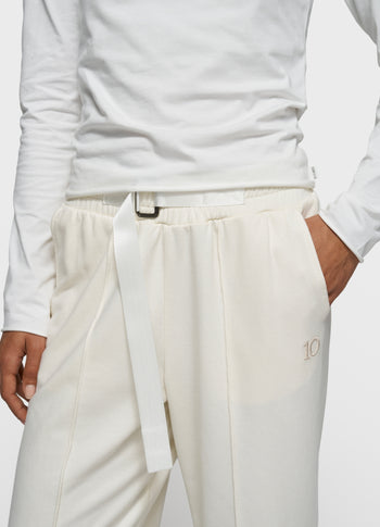 belt jogger | pearl
