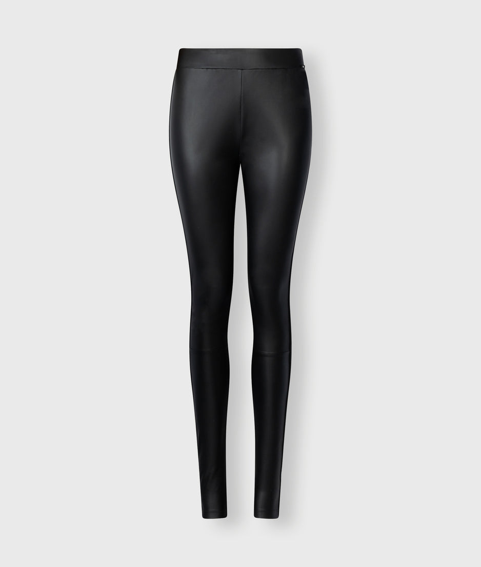 THE LEATHERLOOK LEGGINGS | black