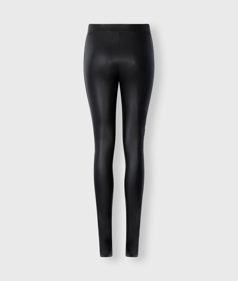 THE LEATHERLOOK LEGGINGS | black