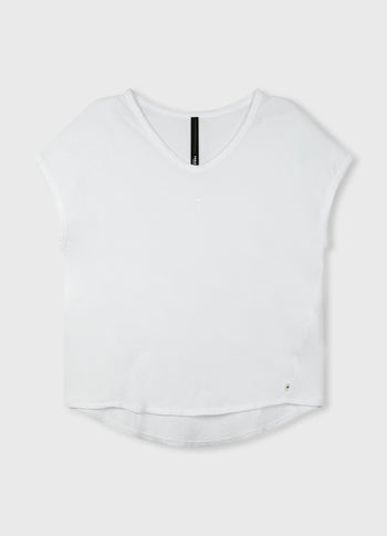 THE V-NECK TEE | white