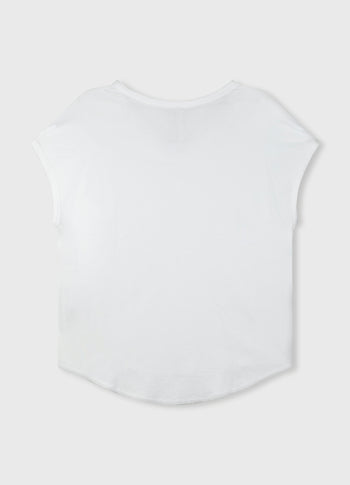 THE V-NECK TEE | white