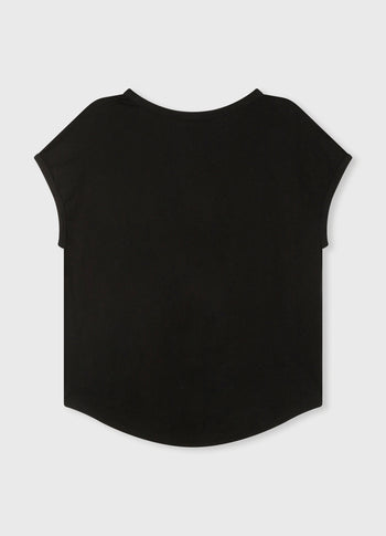 THE V-NECK TEE | black