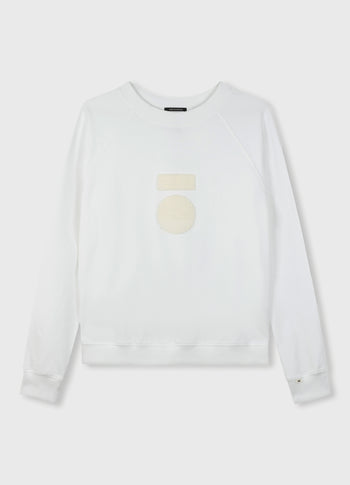 THE CREW NECK SWEATER | white