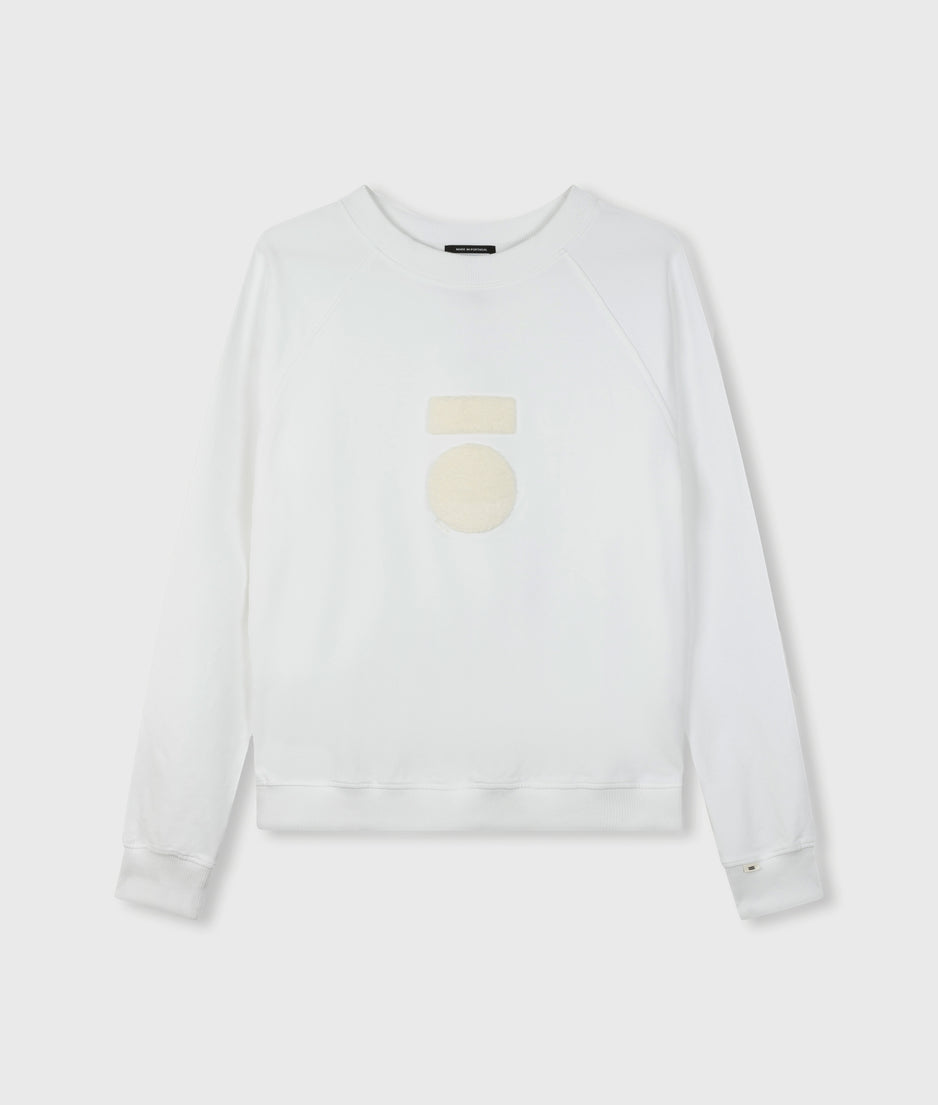 THE CREW NECK SWEATER | white