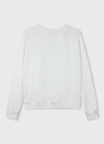 THE CREW NECK SWEATER | white