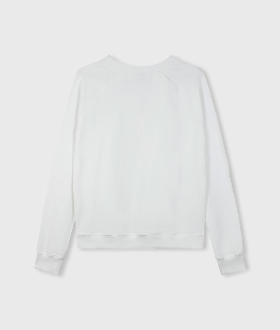 THE CREW NECK SWEATER | white