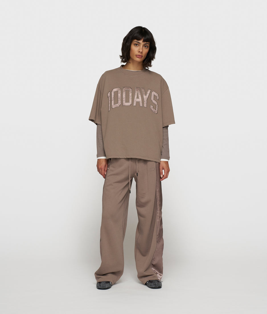 short sleeve sweater | moonrock