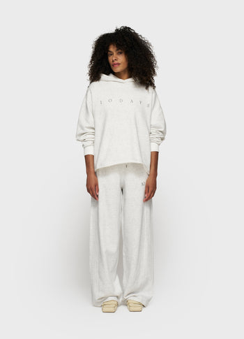 statement hoodie | white melee