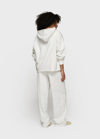 statement hoodie | white melee