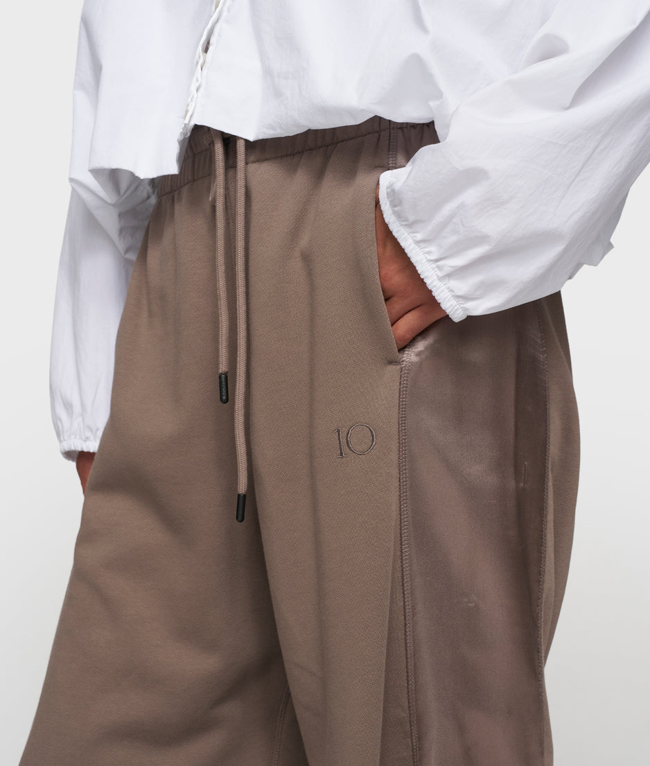 western jogger satin | moonrock