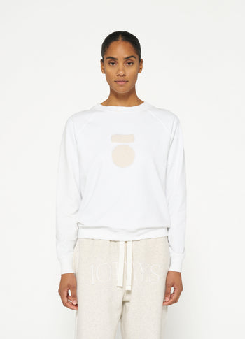 THE CREW NECK SWEATER | white