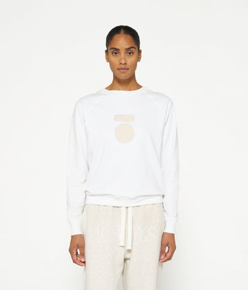 THE CREW NECK SWEATER | white