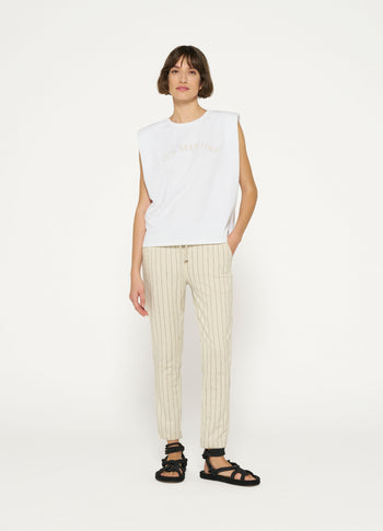 padded proud tee | white