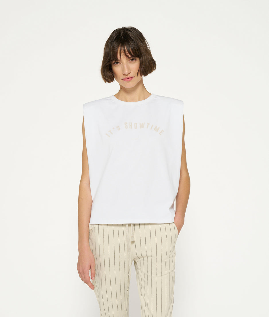 padded proud tee | white