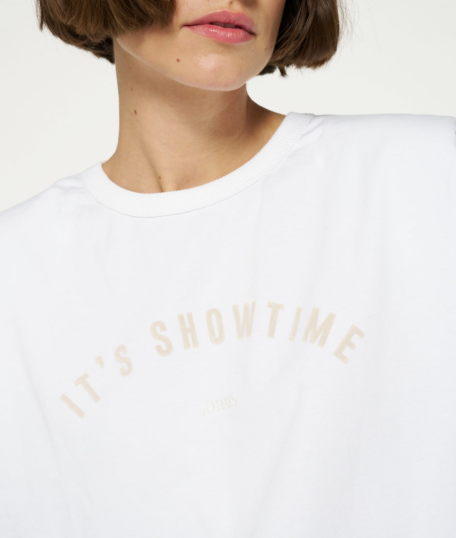 padded proud tee | white