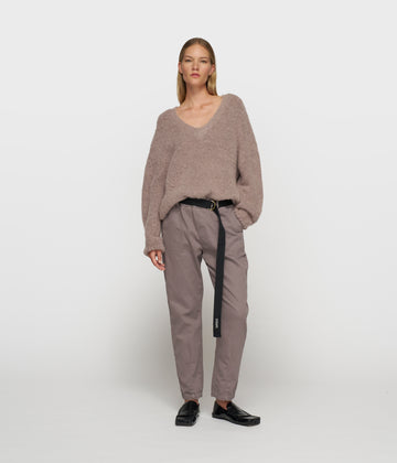 belted pants jog | moonrock