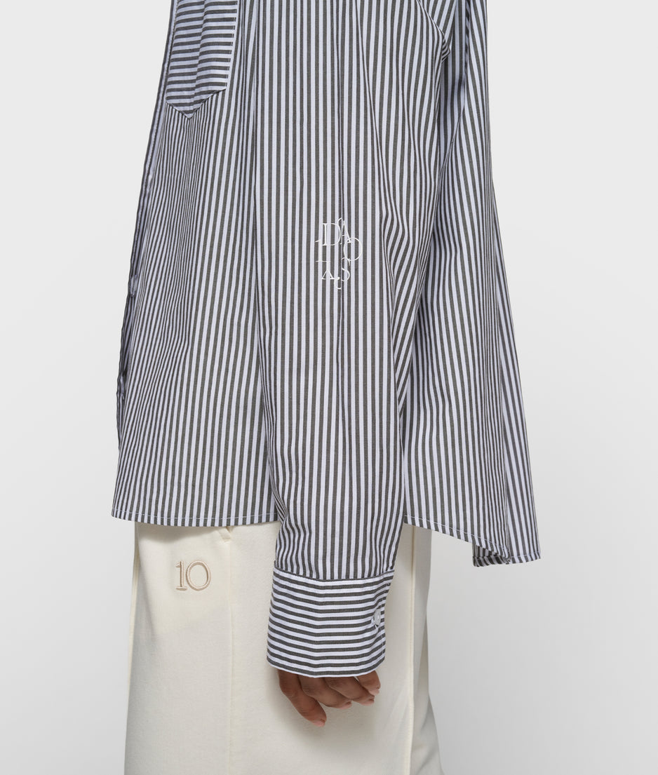 shirt stripes | white/charcoal