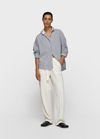 shirt stripes | white/charcoal