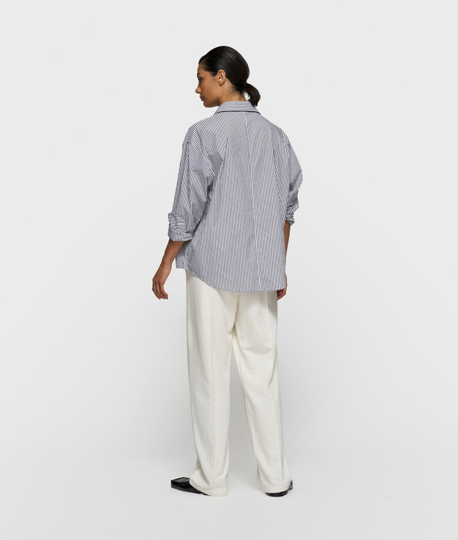 shirt stripes | white/charcoal