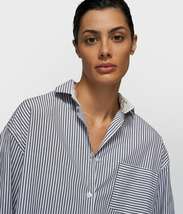 shirt stripes | white/charcoal