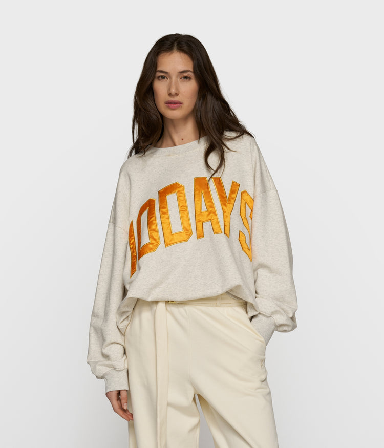sweater 10DAYS | soft white melee