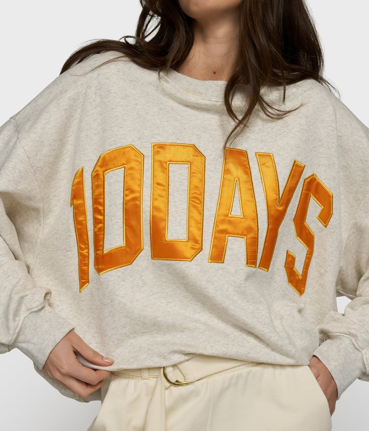 sweater 10DAYS | soft white melee