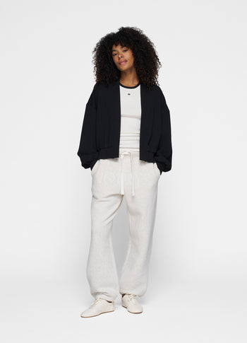 reversible bomber blazer | black