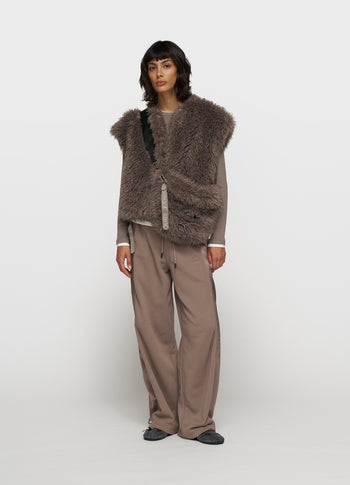 western jogger satin | moonrock